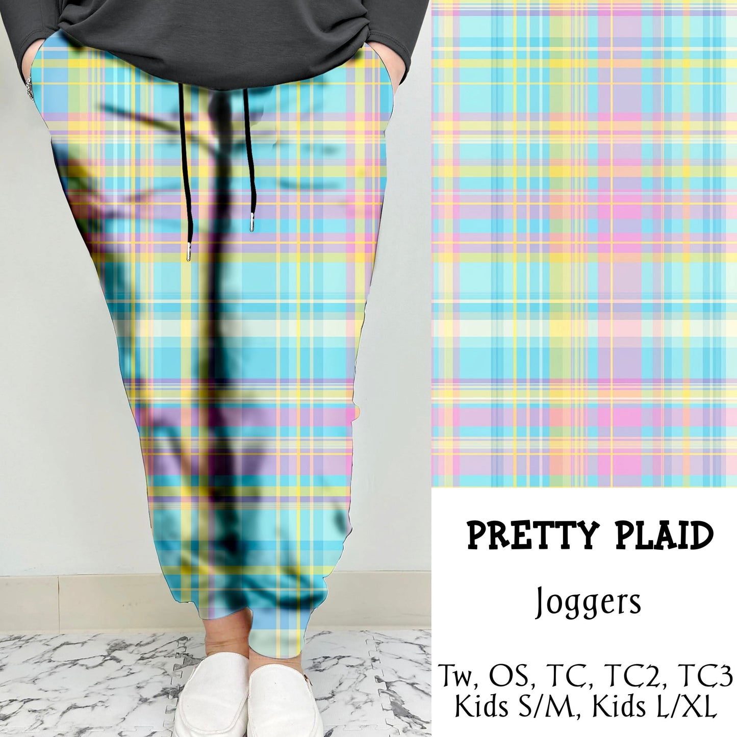 Pretty Plaid Leggings/Joggers | Run ends 3/8| ETA 42 Days