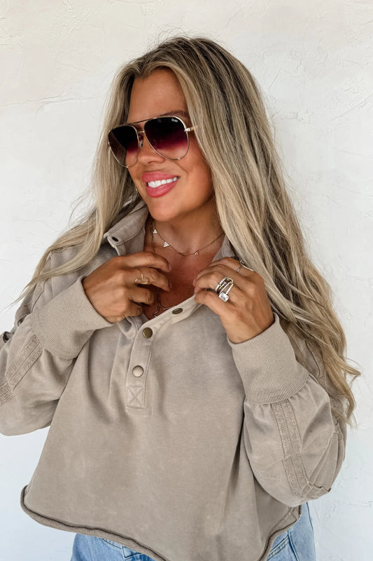 PREORDER: Marley Snap Button Sweatshirt