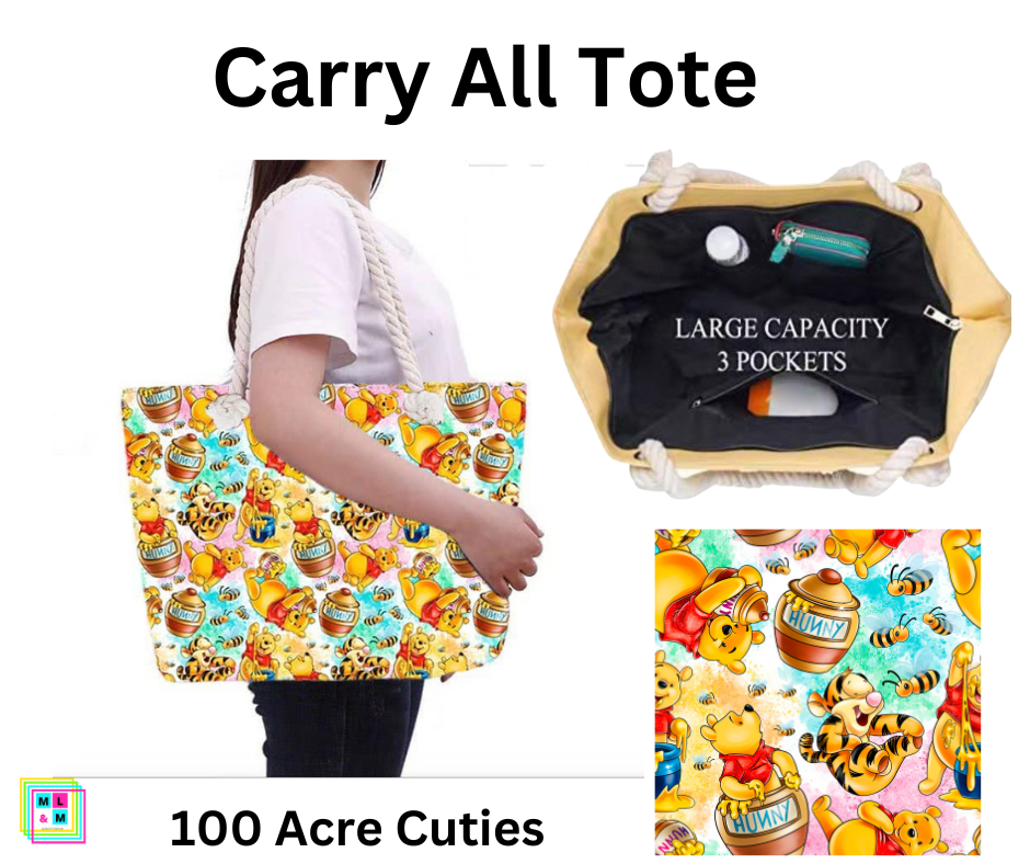 100 Acre Cuties Carry All Tote w/ Zipper