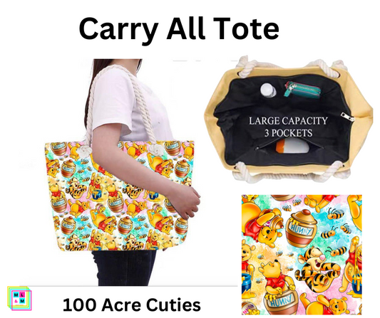 100 Acre Cuties Carry All Tote w/ Zipper