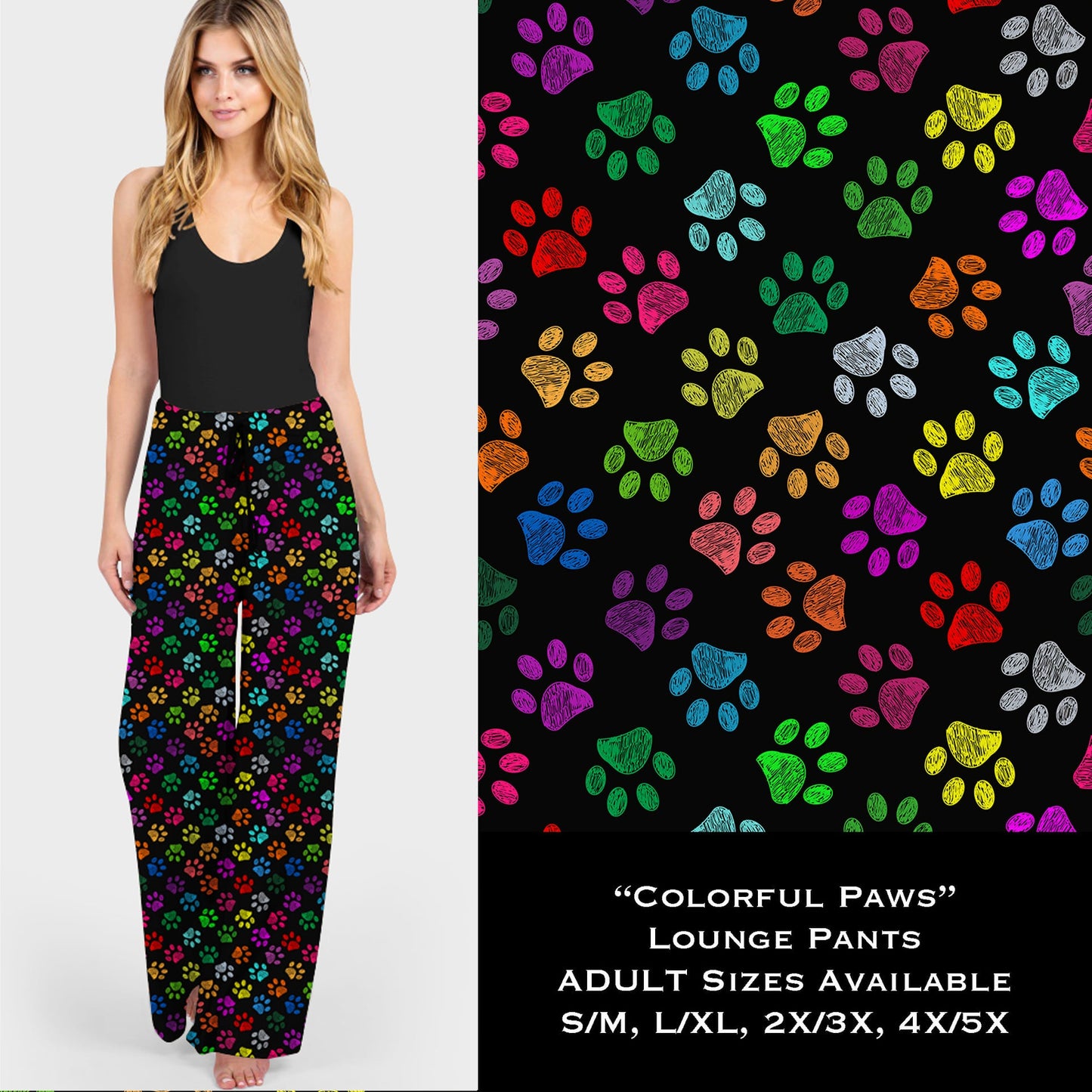 Colorful Paws - Lounge Pants