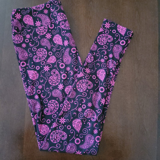 Pink Paisley legging