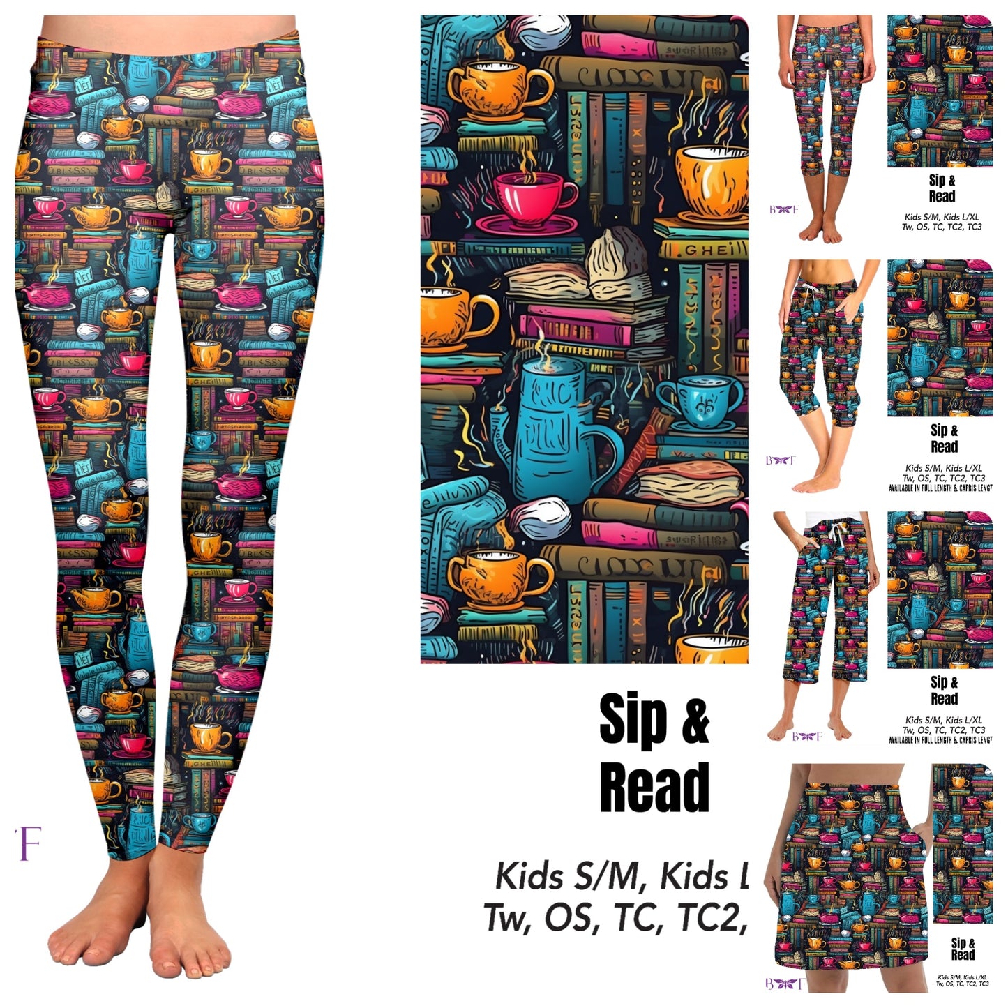 Sip & Read Capris with pockets