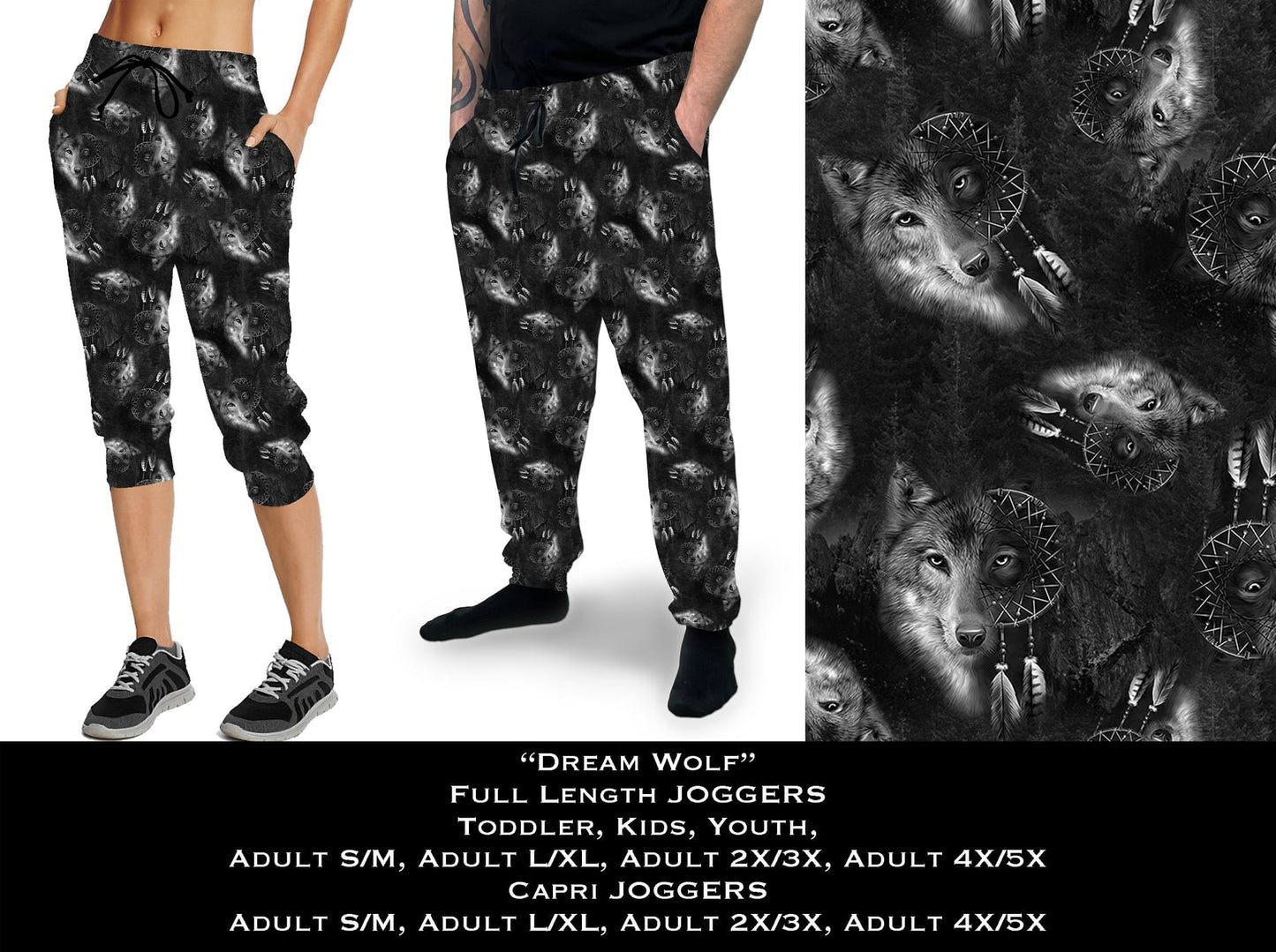 Dream Wolf - Full & Capri Joggers