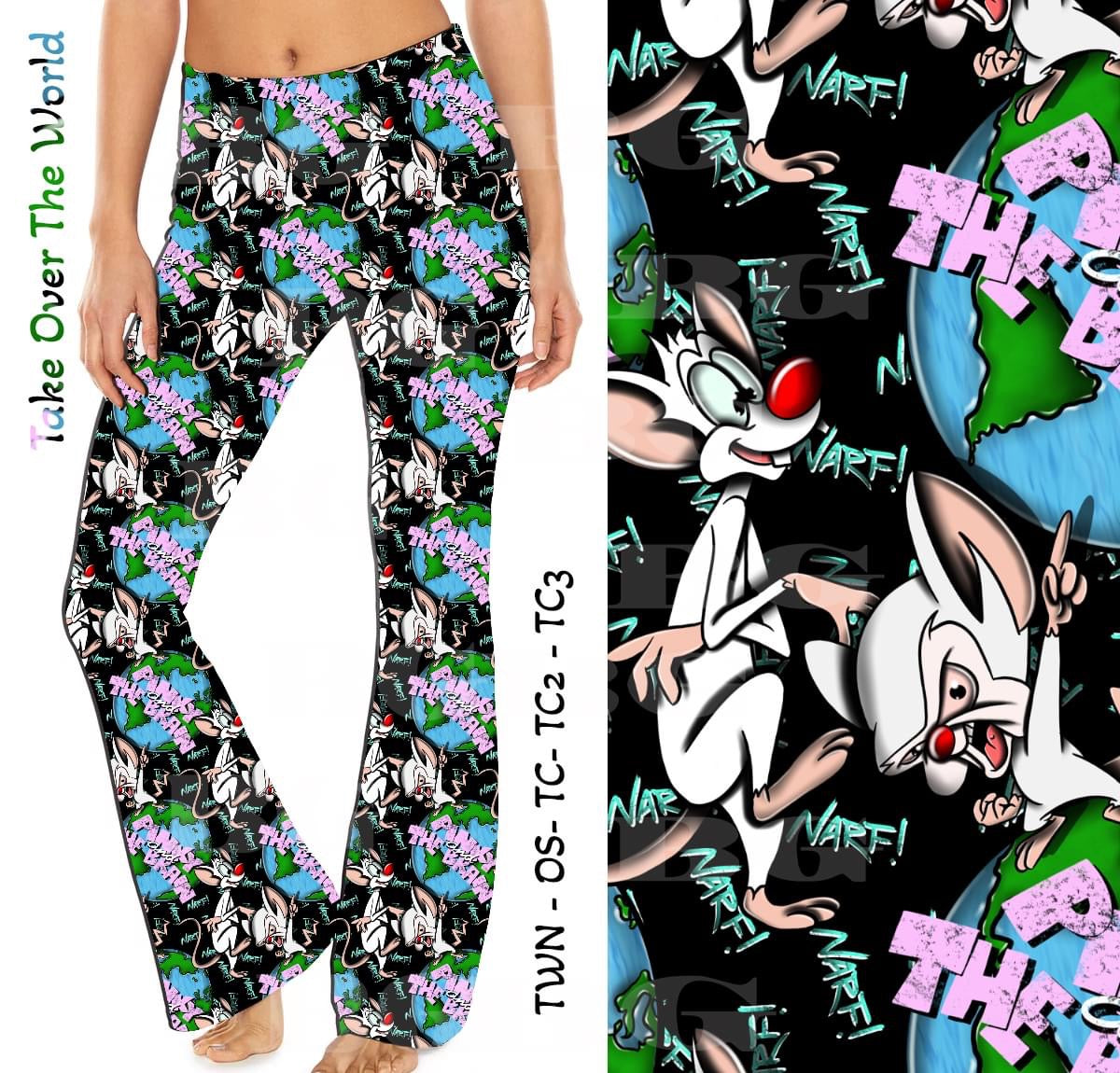 Take Over The World Yoga Flares with Pockets