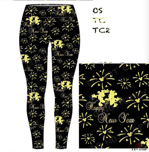 Magical Mouse New Years leggings no pockets