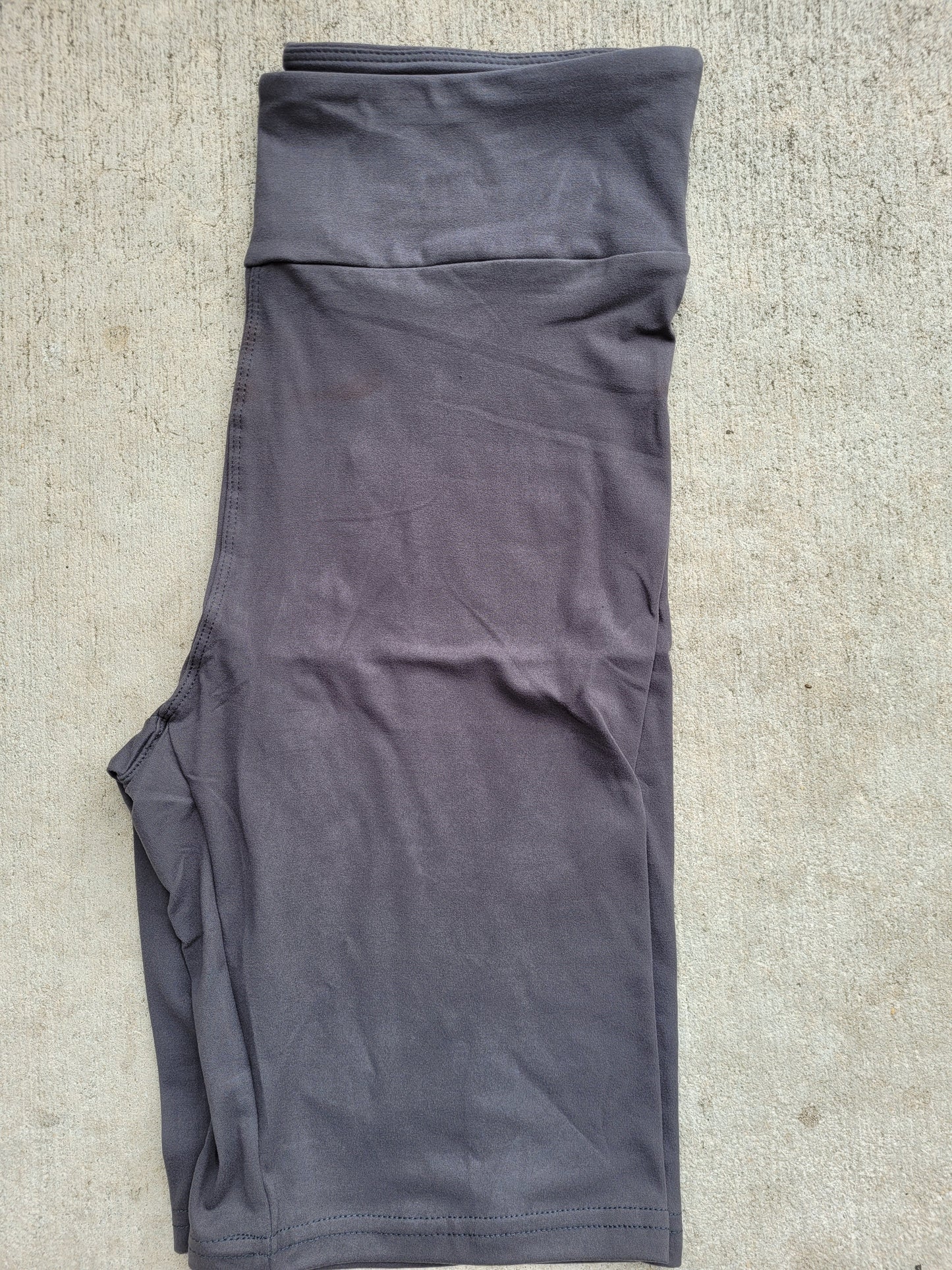 Grey Biker Shorts without pockets