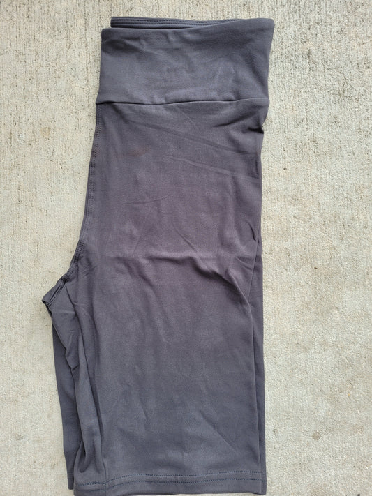 Grey Biker Shorts without pockets