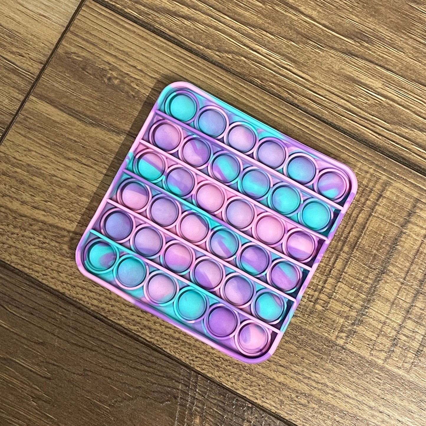 Silicone Fidget Poppers - Tie Dye Square