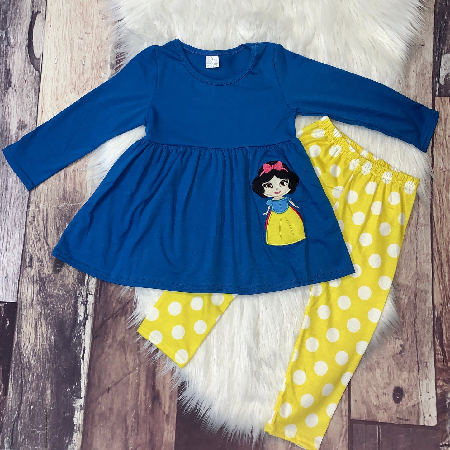 Fairest Princess Embroidered Top & Pants Set