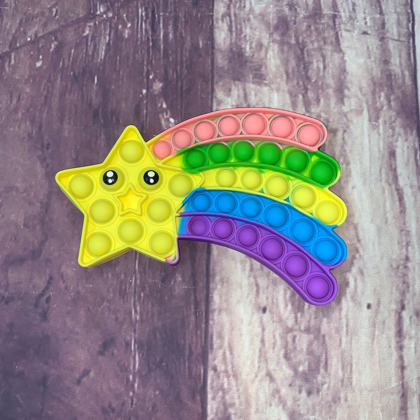 Silicone Fidget Poppers - Pastel Shooting Star