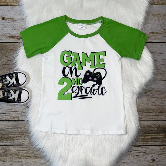 Back to School Raglan - Game on 2nd Grade