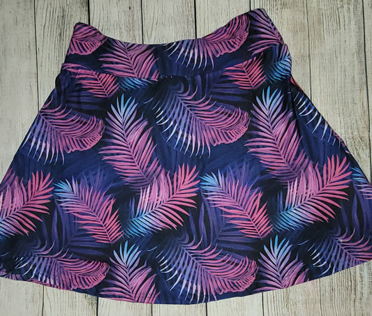 Purple Palms skort with pockets