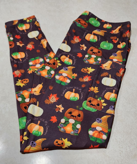 Pumpkin Pickin Gnomies Full Length w/ Pockets