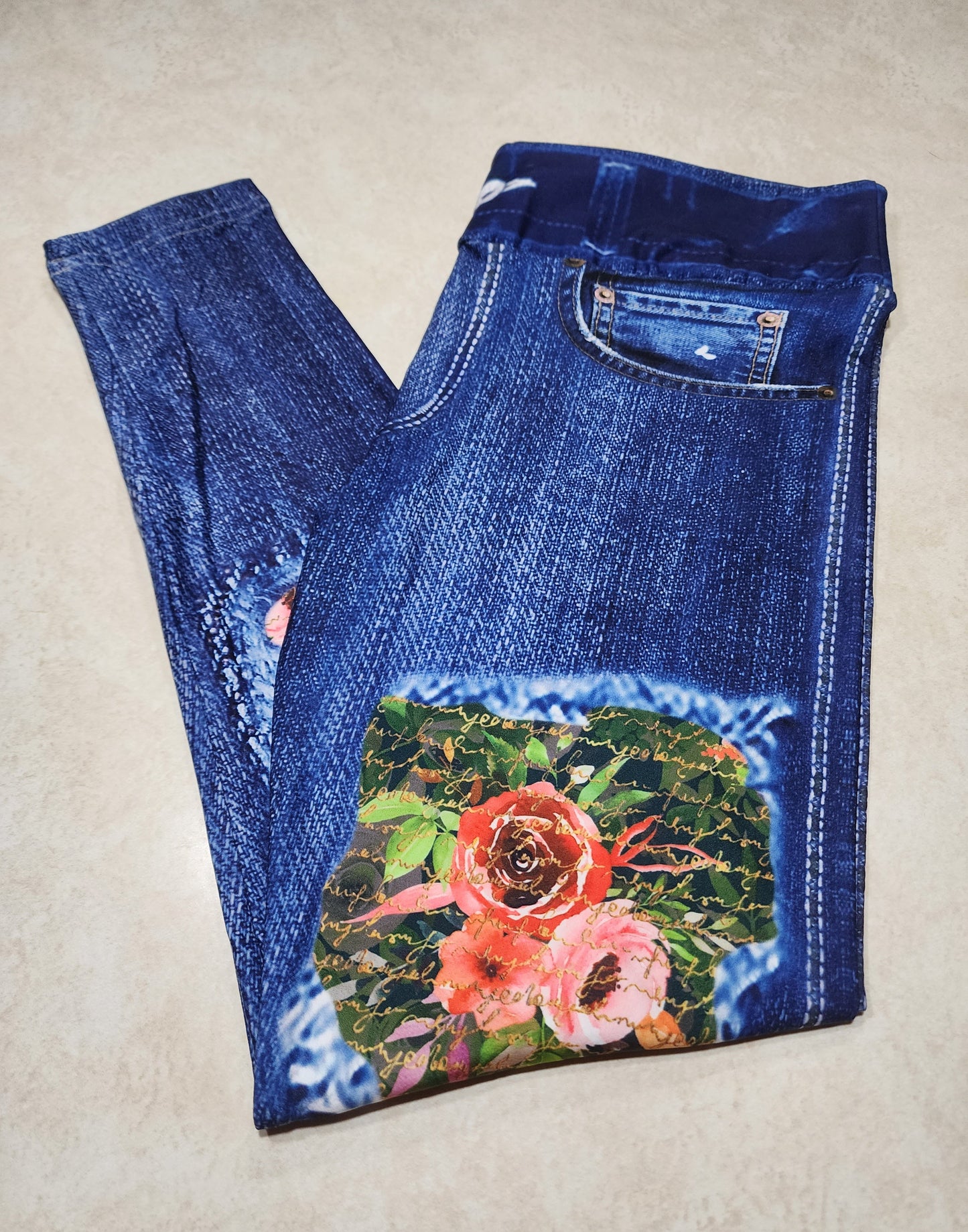 Garden Journal Faux Denim Full Length