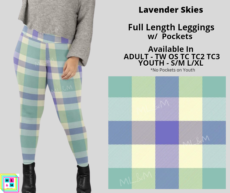 Lavender Skies Full Length Leggings