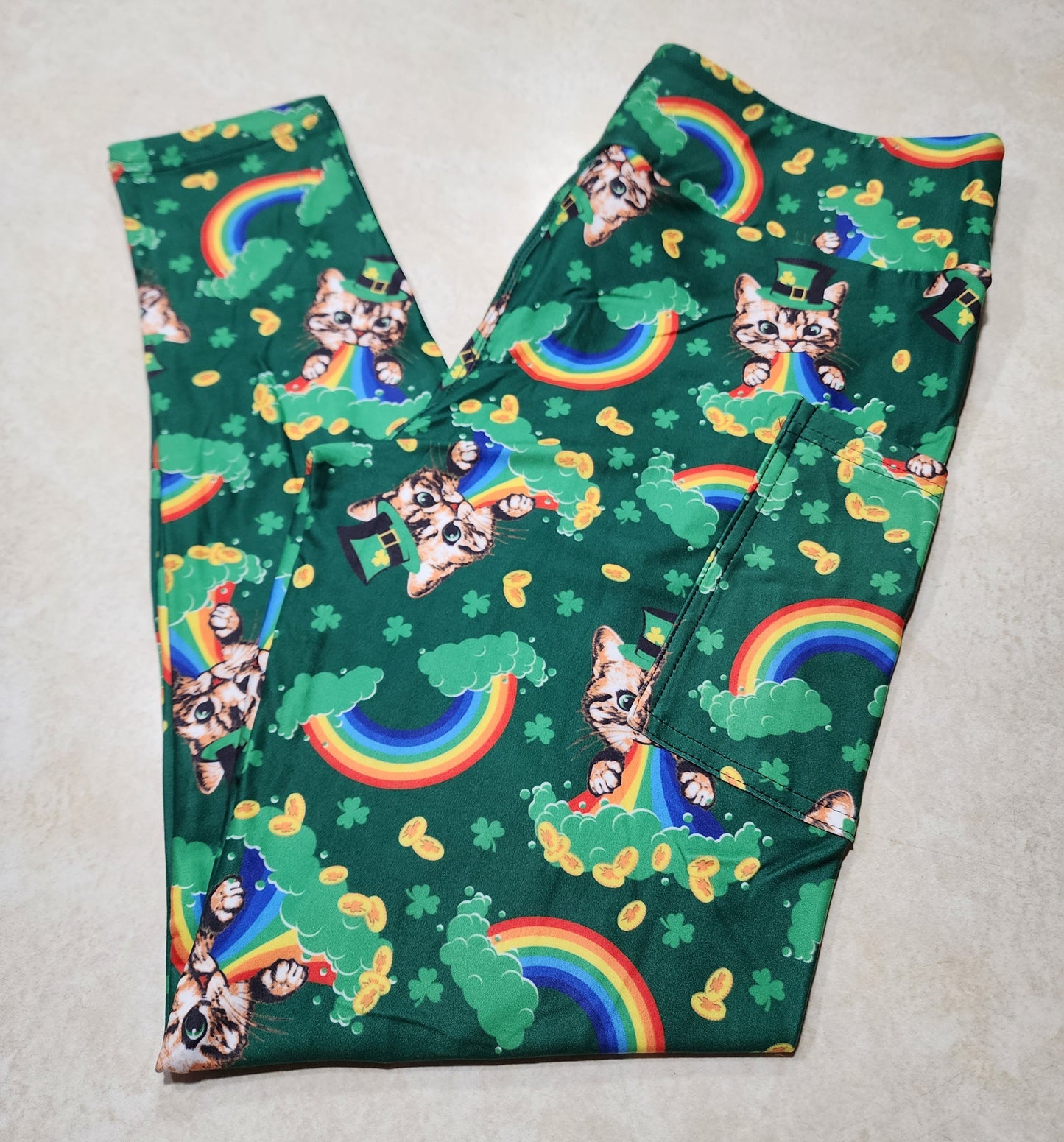 Lucky Cat Full Length Leggings