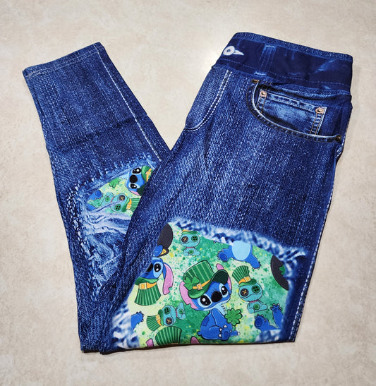 Irish Aliens Faux Denim Full Length