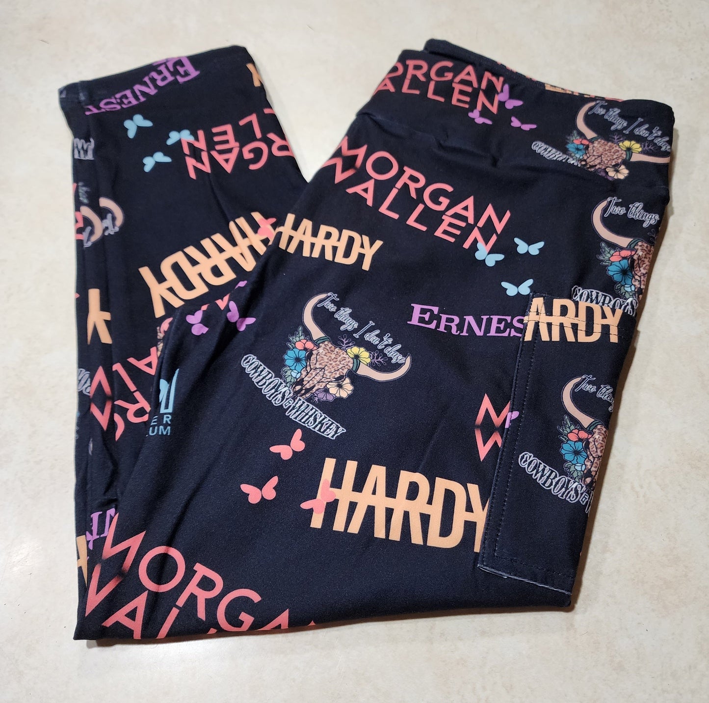 Cowboys & Whiskey Capri Length w/ Pockets