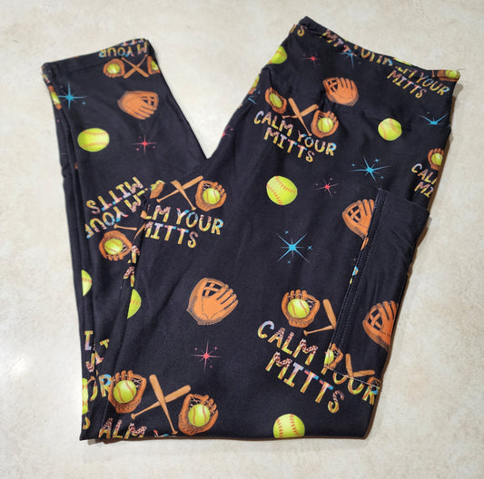 SB Calm Your Mitts Full Length Leggings w/ Pockets