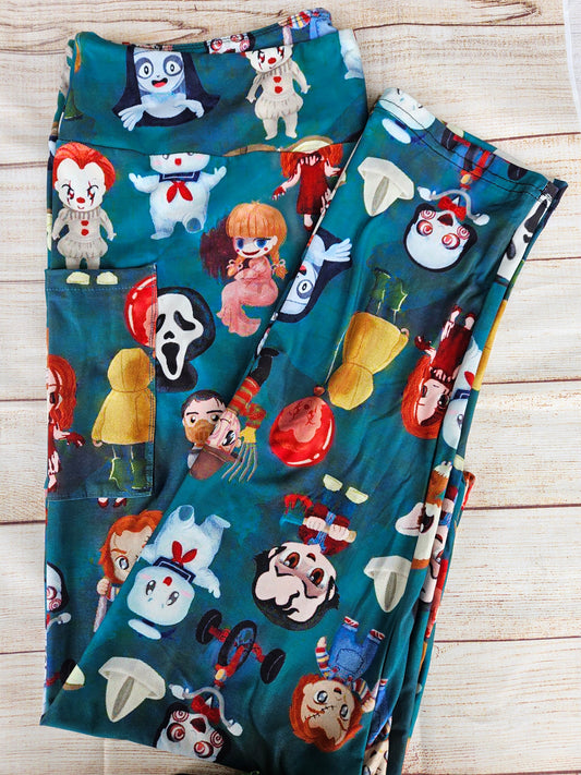 Horror Kids  leggings with pockets