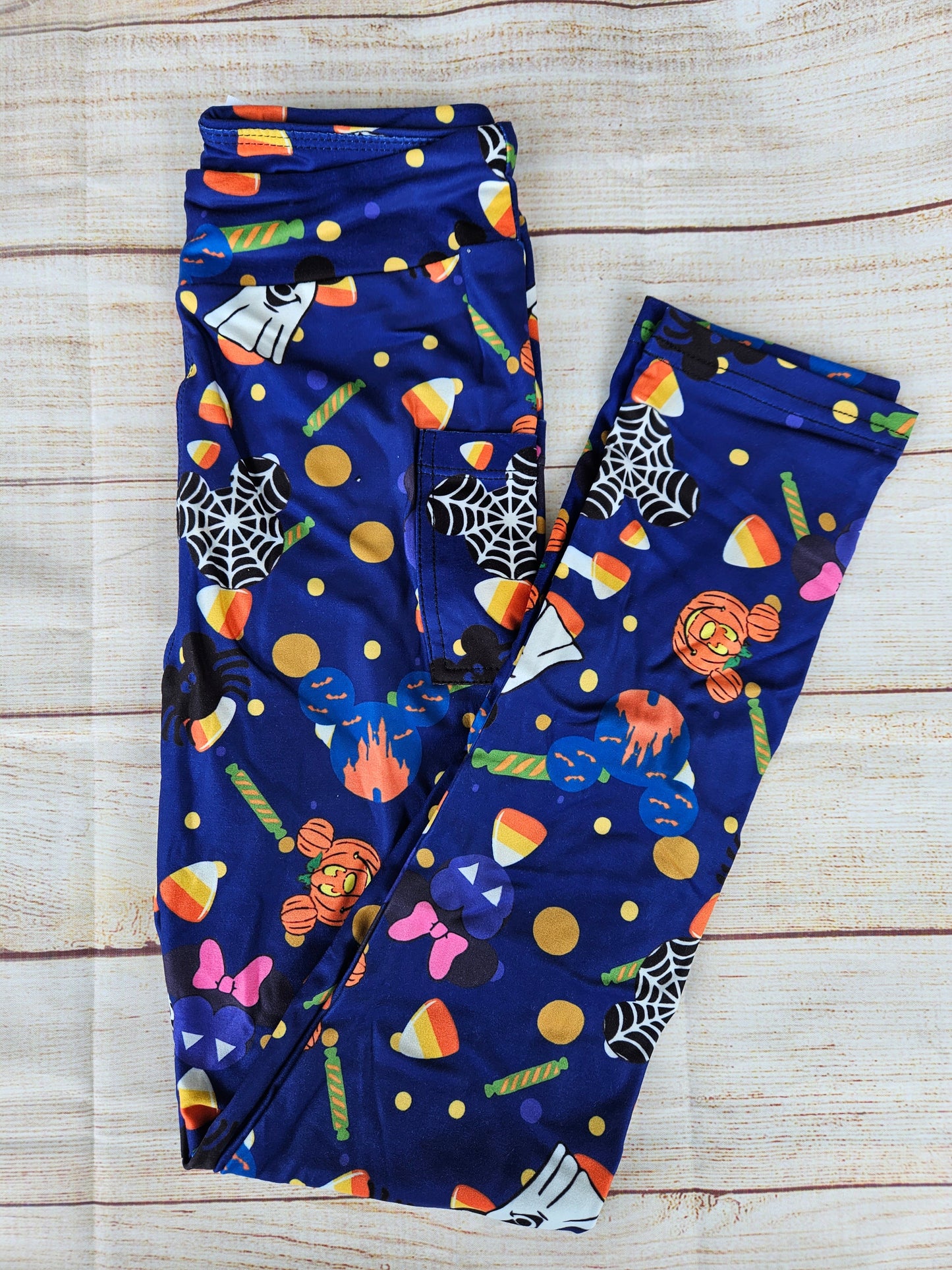 Candy Mouse Kids leggings with pockets