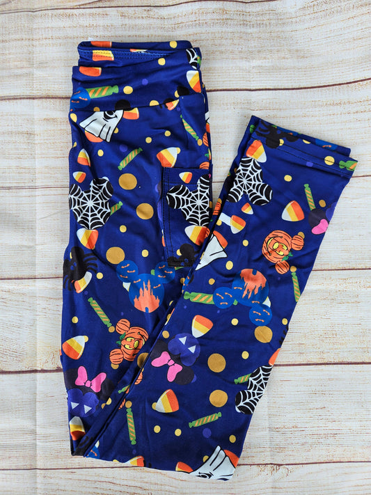 Candy Mouse Kids leggings with pockets