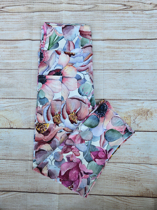 Spring Floral # 6 capris with pockets