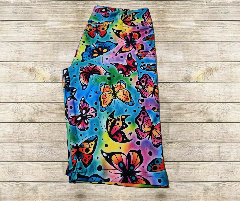 Neon Butterflies 10" Jamaica Shorts
