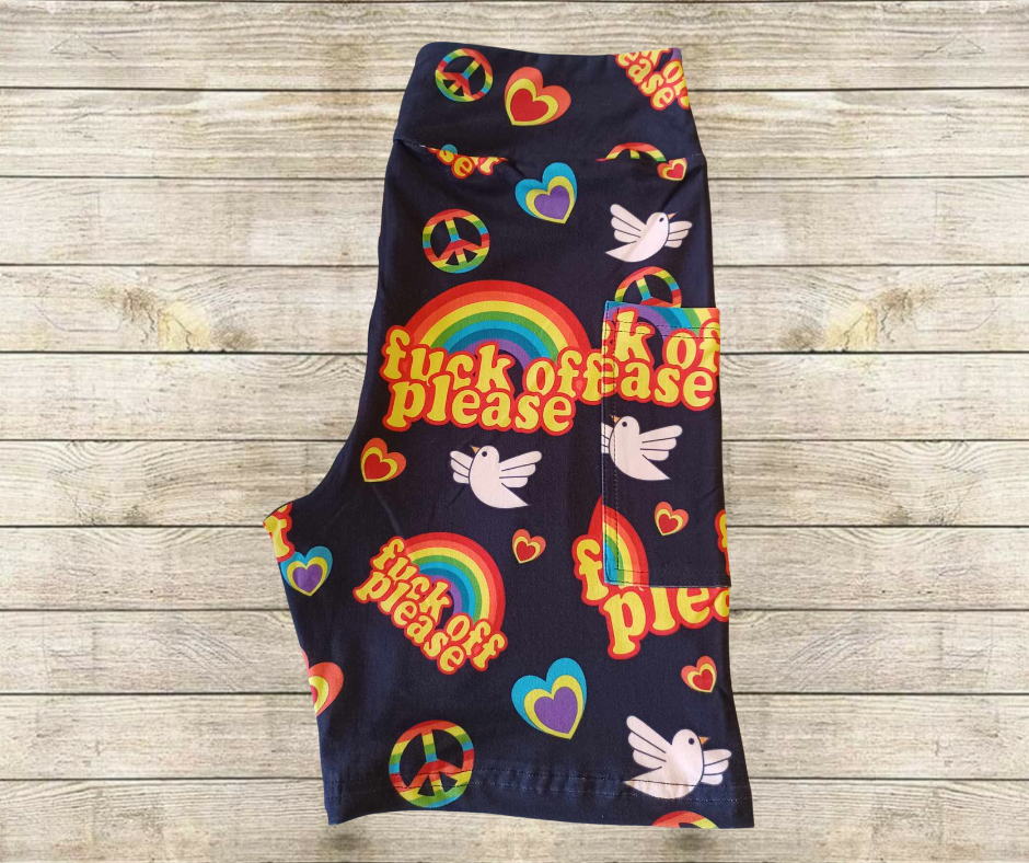 F Off Rainbow 10" Jamaica Shorts