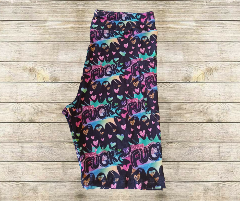 F Bomb Hearts 10" Jamaica Shorts