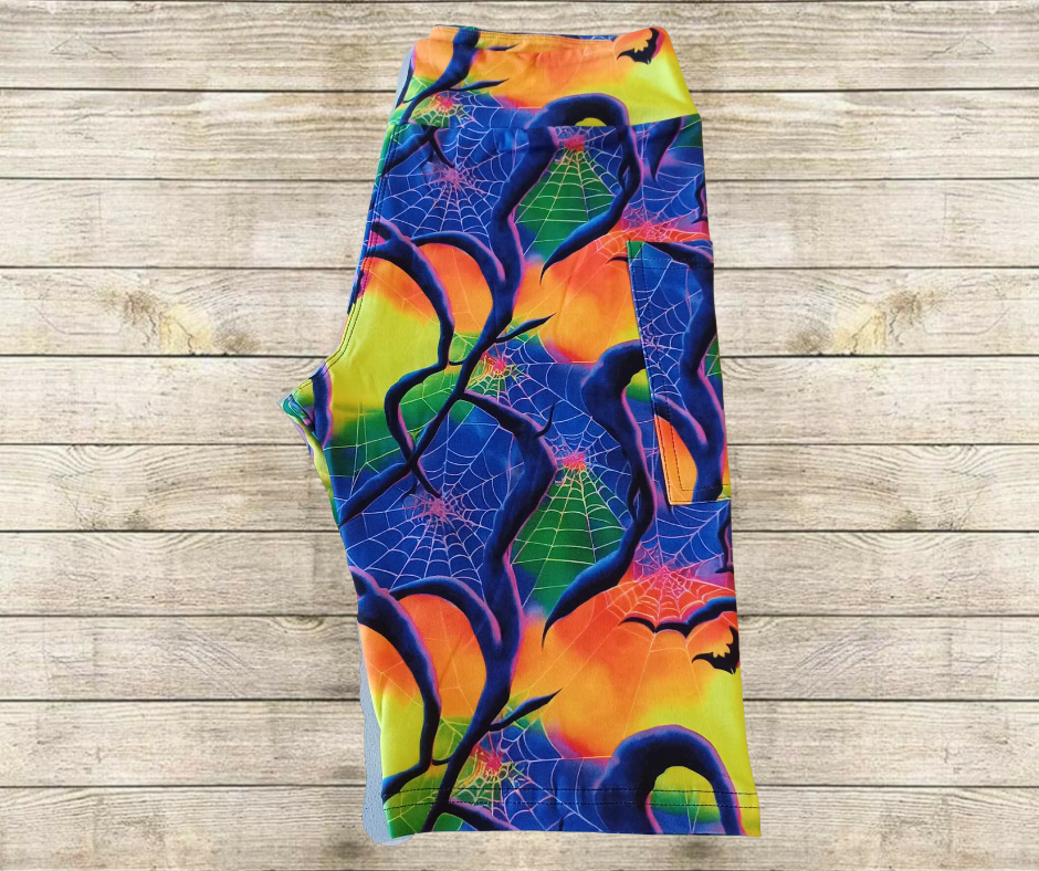 Tie Dye Webs 10" Jamaica Shorts