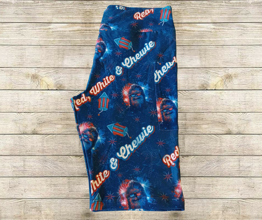 Red White Chewie 10" Jamaica Shorts
