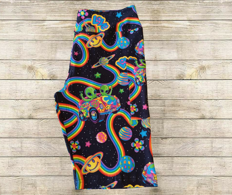 90s Space Friends 10" Jamaica Shorts