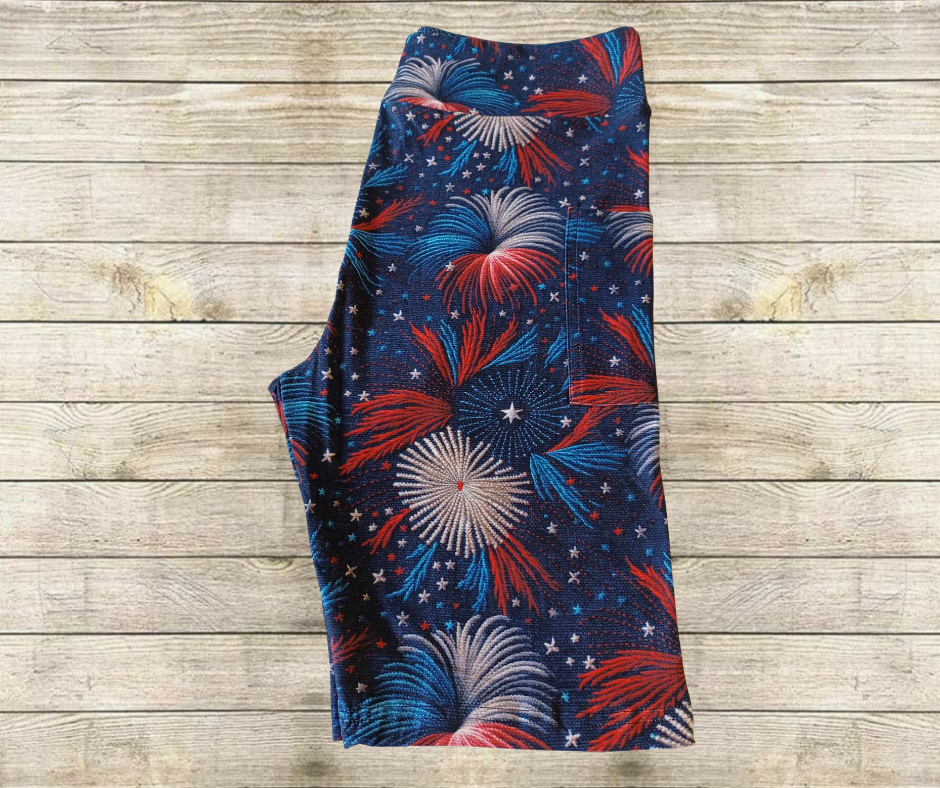 Americana Embroidery 10" Jamaica Shorts