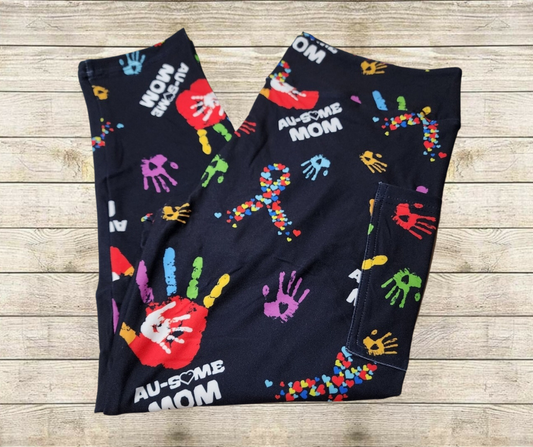 AU-SOME Mom Capri Length w/ Pockets