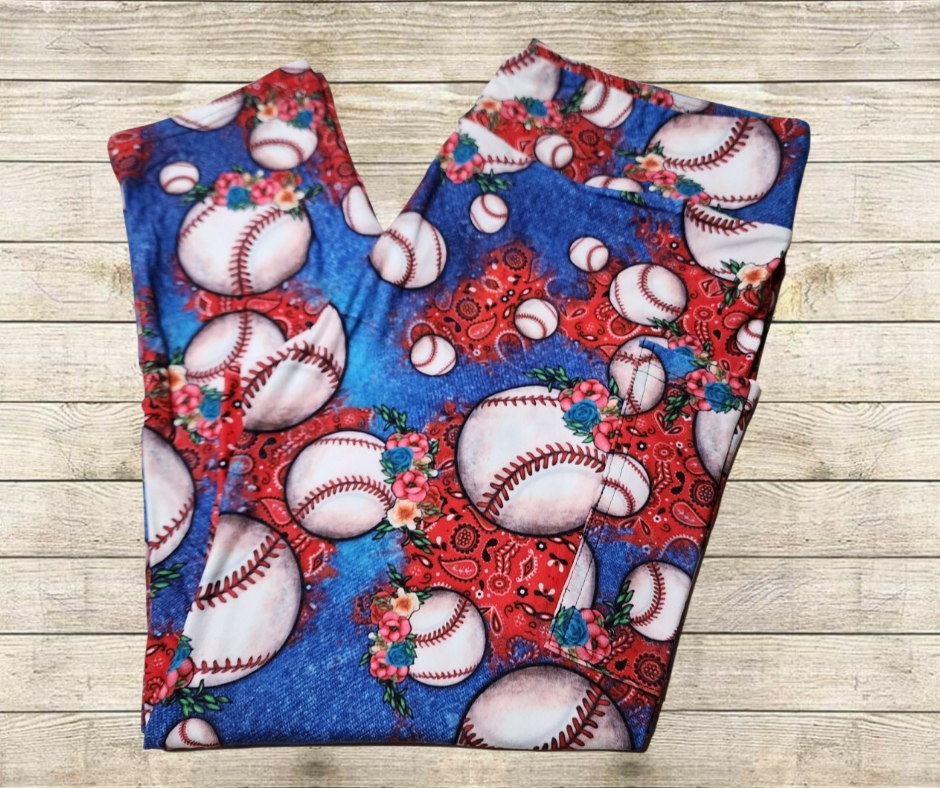Baseball Bandana Capri Length w/ Pockets