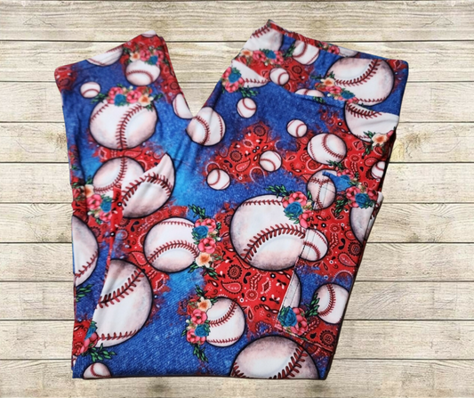 Baseball Bandana Capri Length w/ Pockets