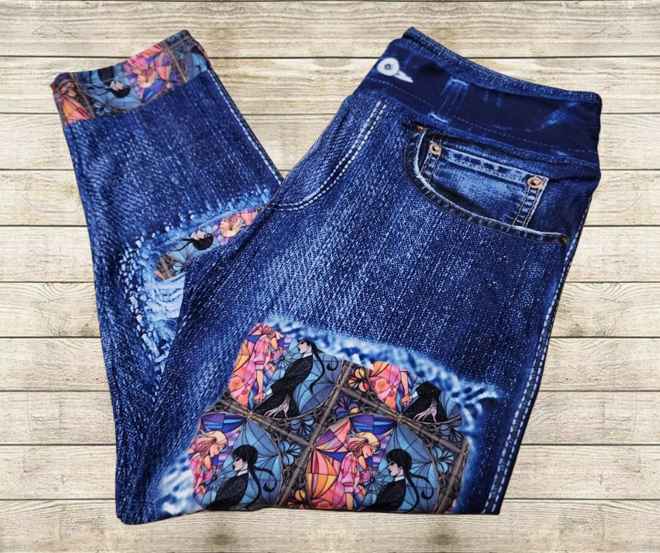 Academy Besties Faux Denim Capris