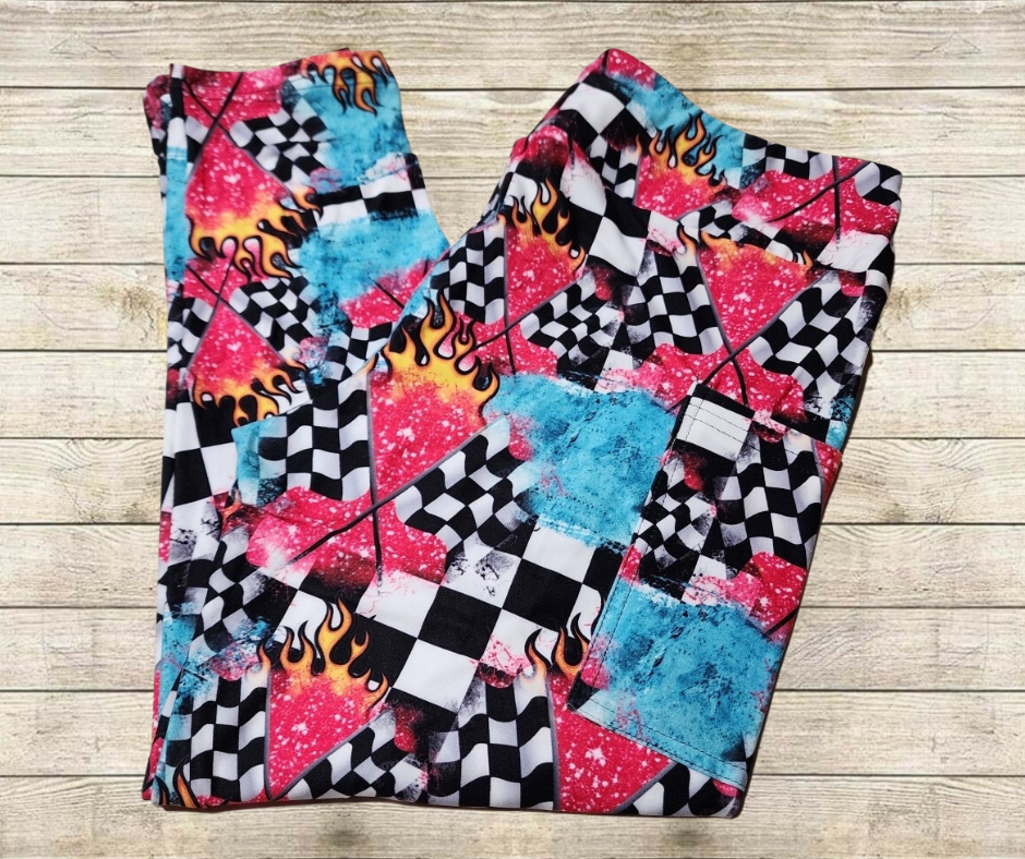 Meet Me At The Track Capri Length w/ Pockets