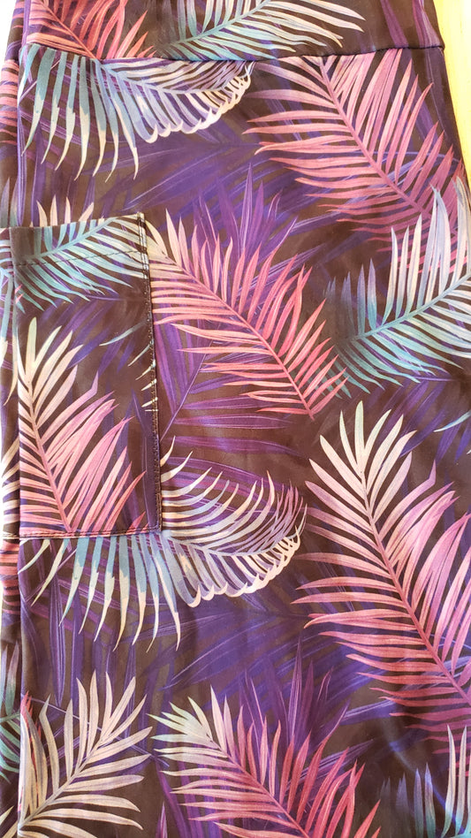 Purple Palm Bike Shorts