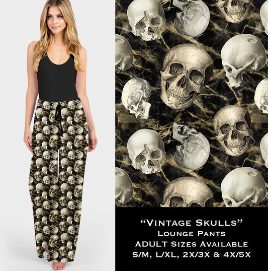 Vintage Skulls - Lounge Pants