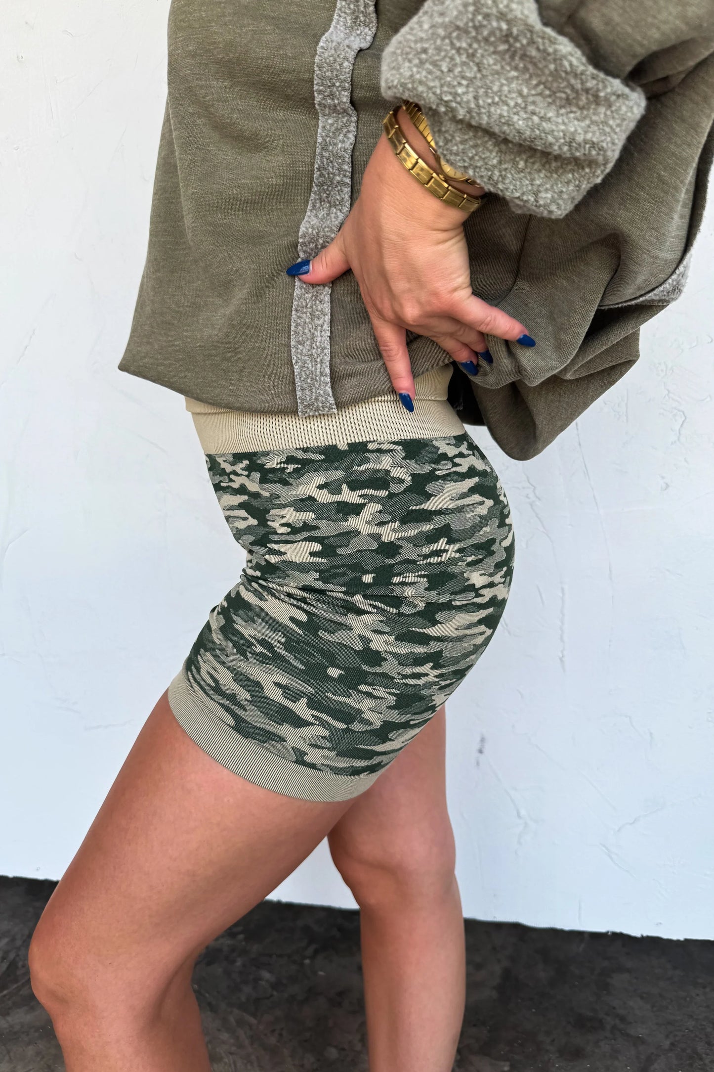 PREORDER: Camo Bra & Biker Short Set