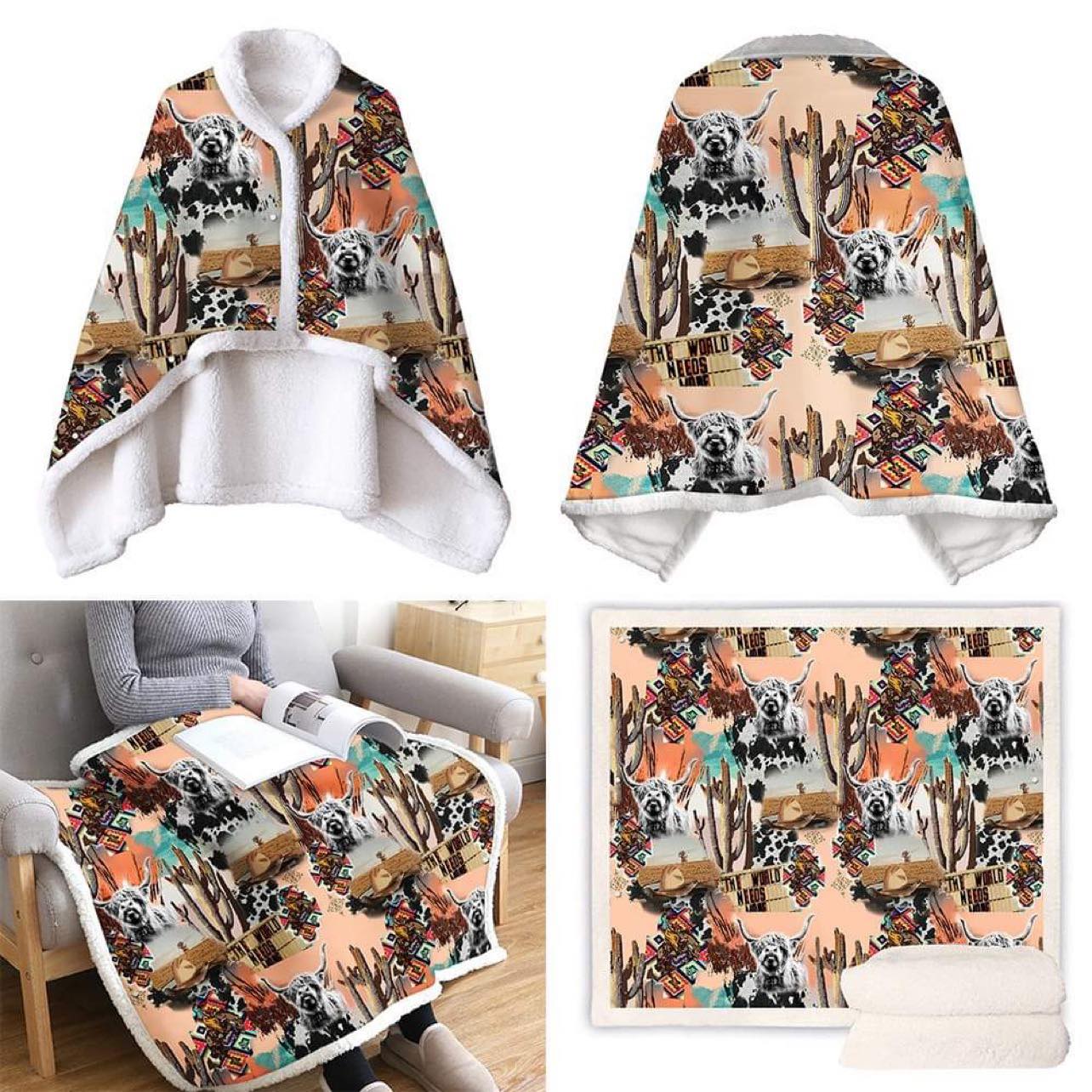 Dark Forest Camo - Cloak Blanket