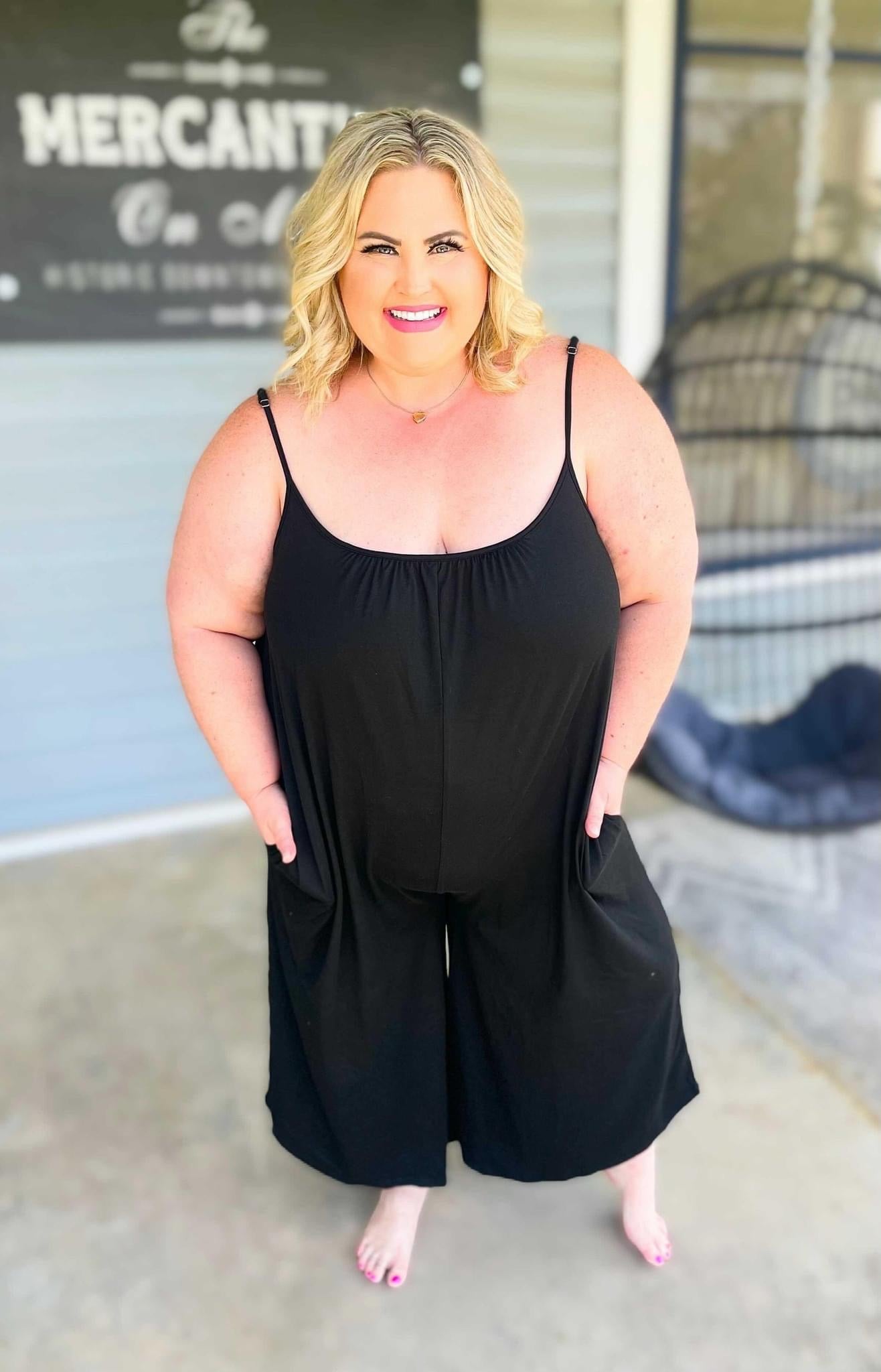 Solid Black Baggy Rompers Preorder HARD closes 6/8 6PM CST ETA JULY