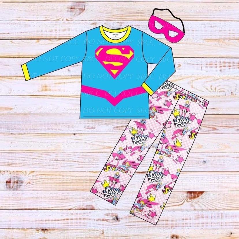 Superhero Loungewear Set - Pink & Blue