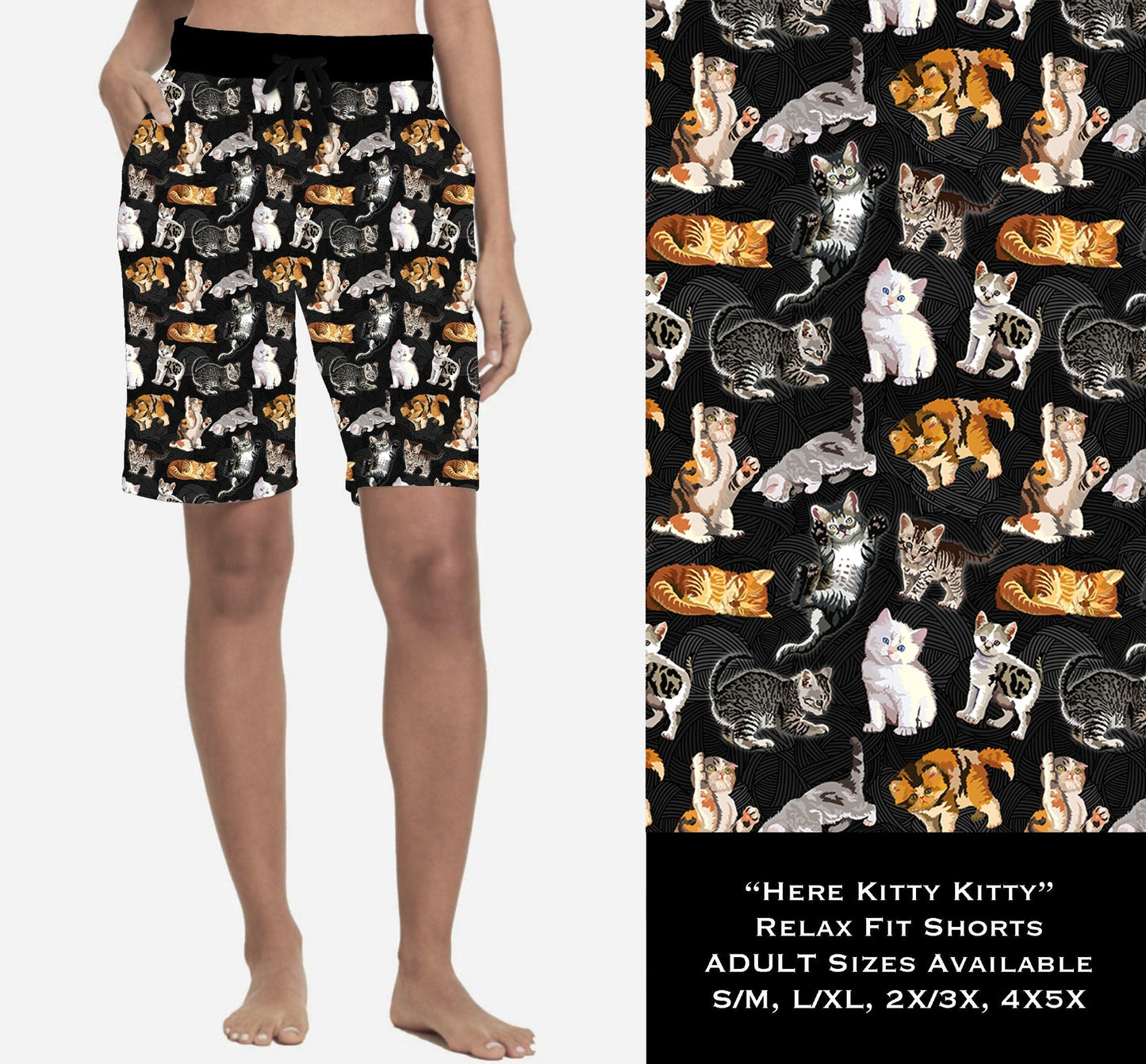 Here Kitty Kitty Relaxed Fit Shorts