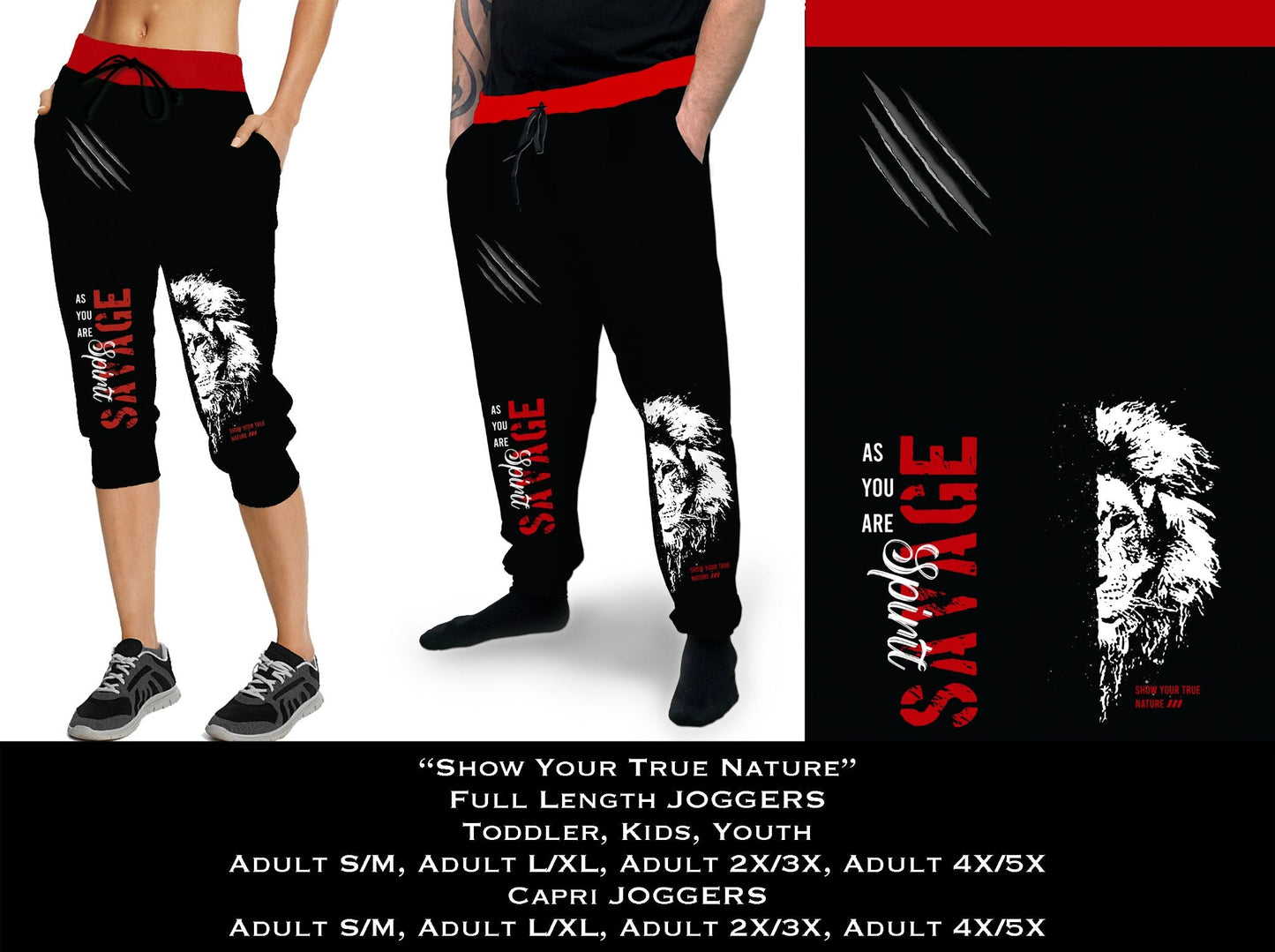 Show Your True Nature Full & Capri Joggers