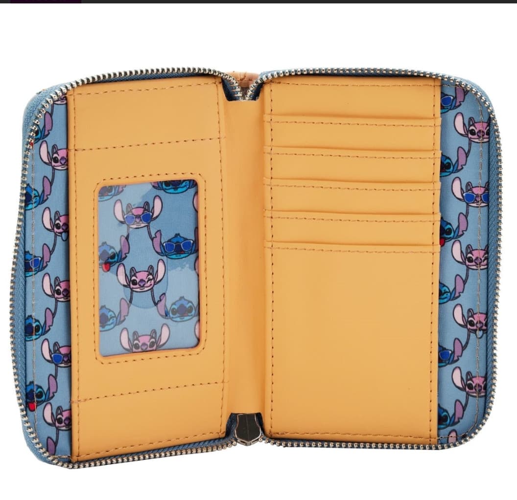 Lilo & Stitch Angel and Stitch Snow Cone Date Zip Around Wallet