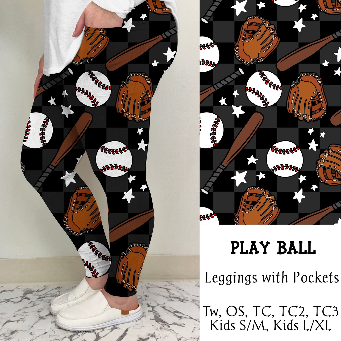 Play Ball Leggings/Joggers | Run ends 3/8| ETA 42 Days